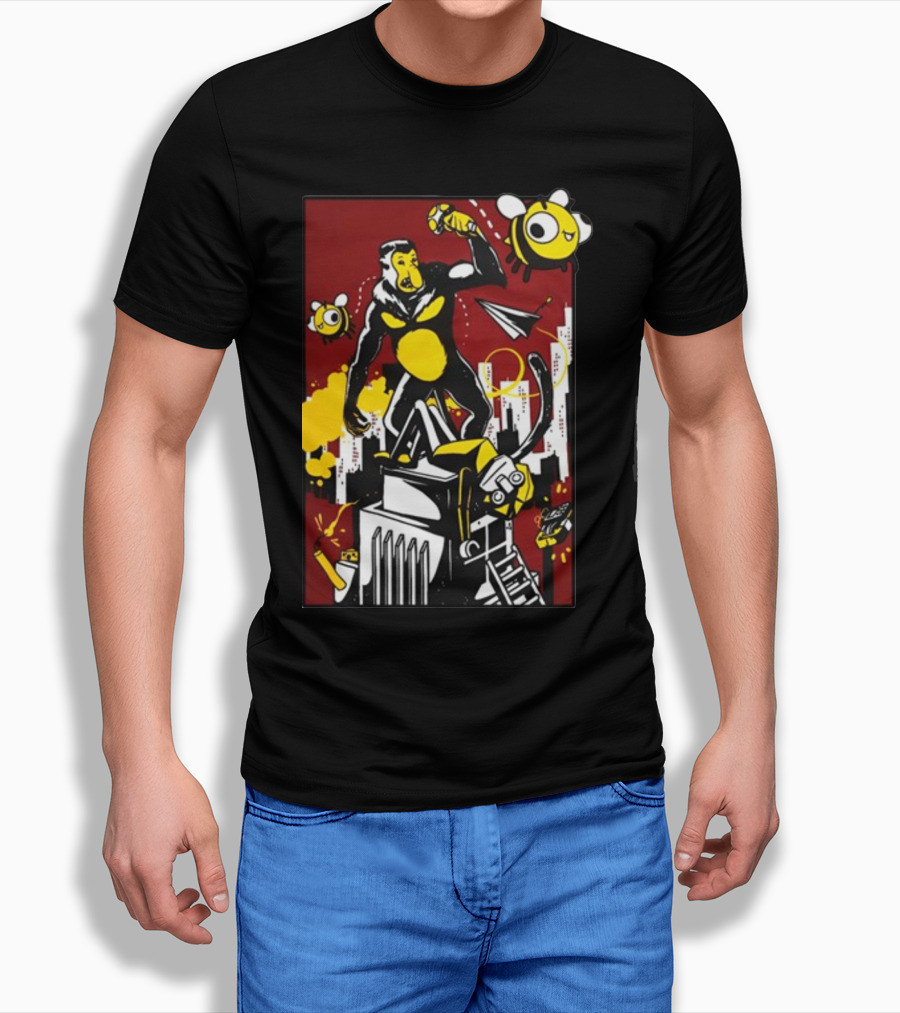 Ttt Duncan X Osie King Kong Parody With Bees And Building T-Shirt