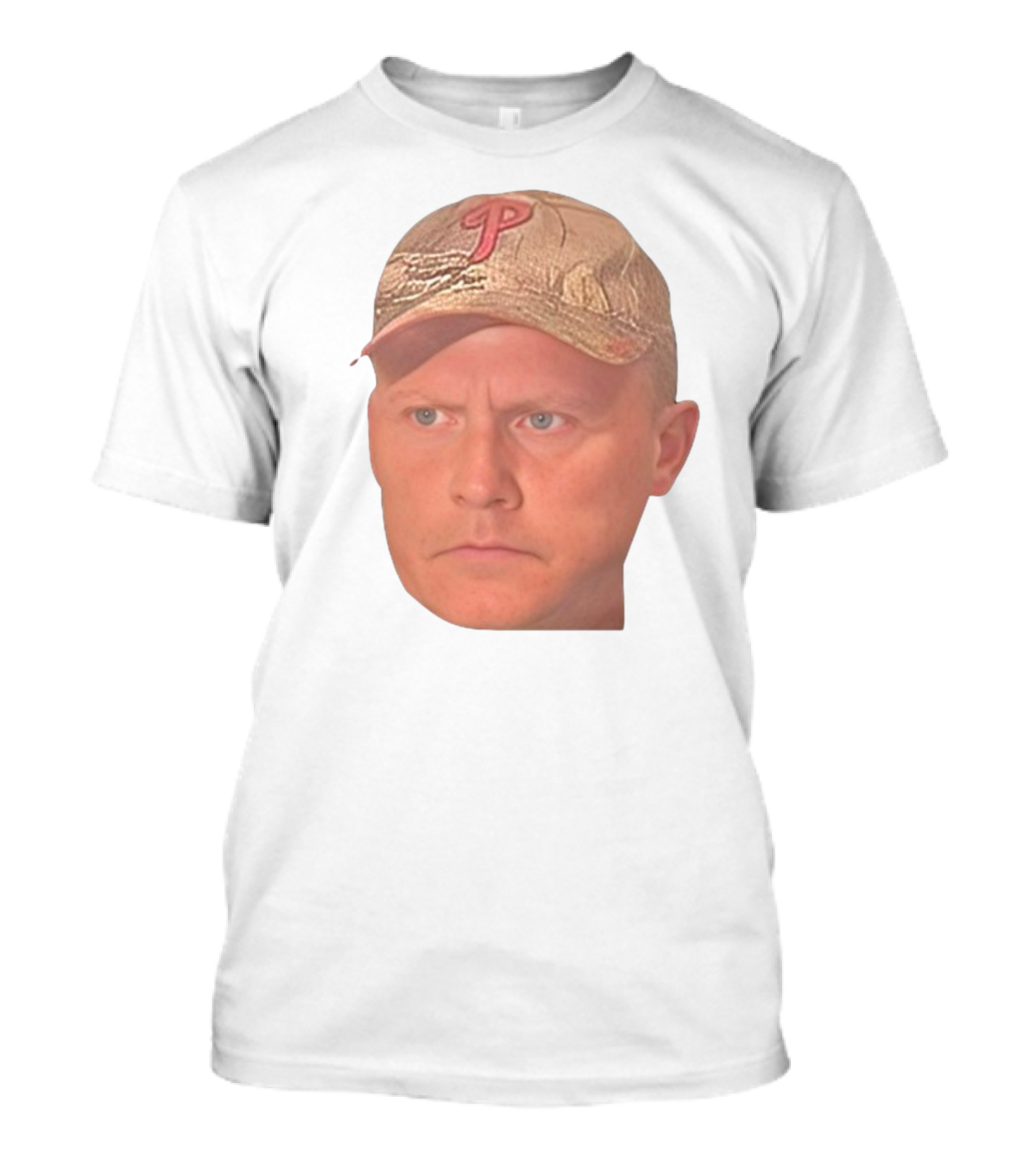 Jordie Jordan Wearing Phillies Cap Jeff Ridgway Psycho Dad Face T-Shirt