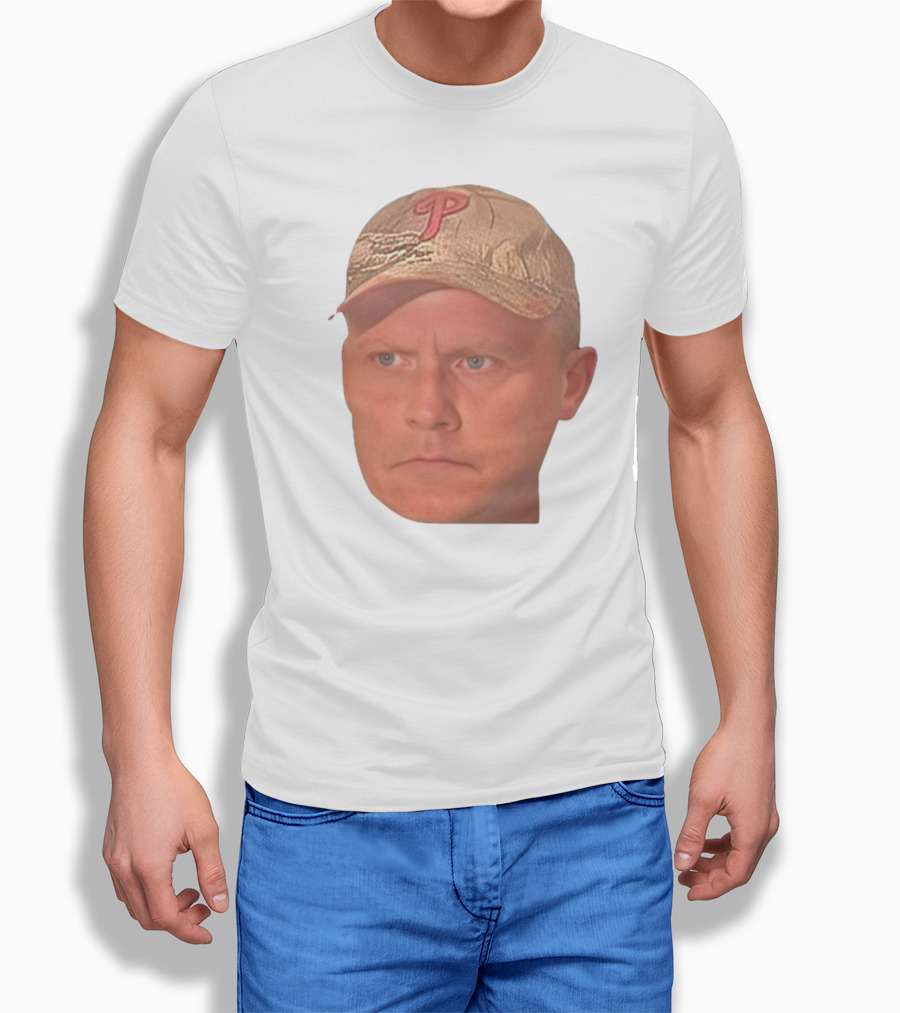 Jordie Jordan Wearing Phillies Cap Jeff Ridgway Psycho Dad Face T-Shirt