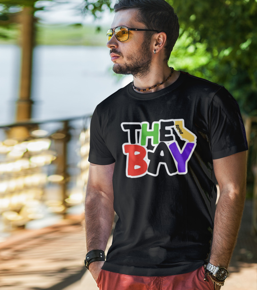 The Bay California Area Codes Colorful T-Shirt