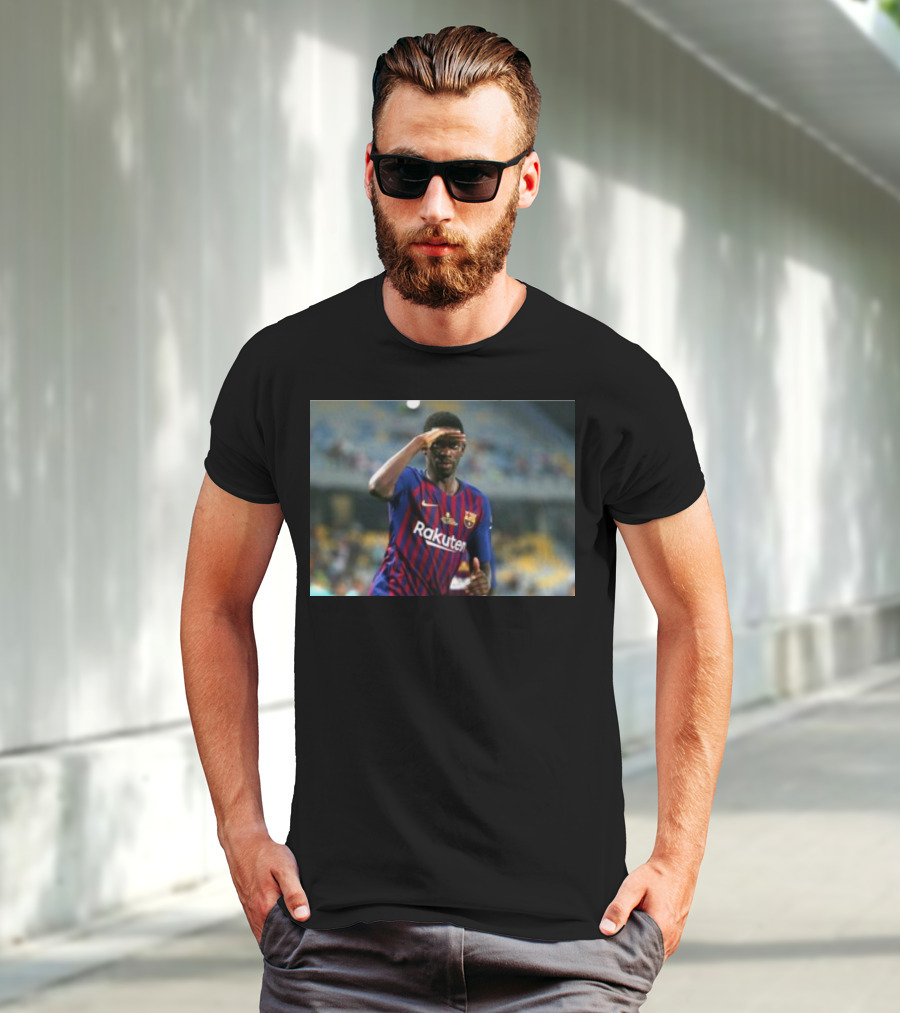 Koundé Dembélé Rakuten FC Barcelona Football Jersey T-Shirt