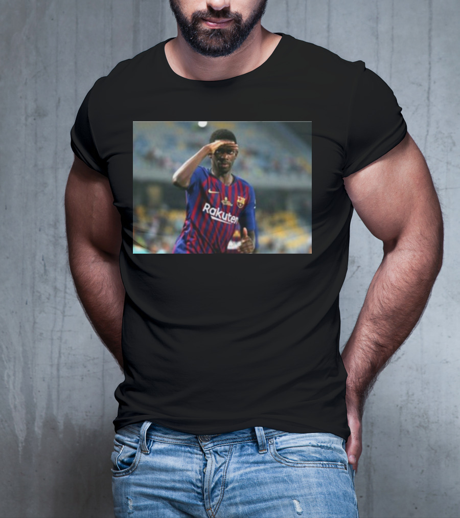 Koundé Dembélé Rakuten FC Barcelona Football Jersey T-Shirt