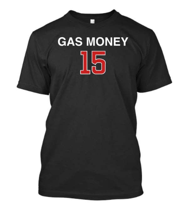 Obviousshirts Gas Money 15 Red Number Sports T-Shirt