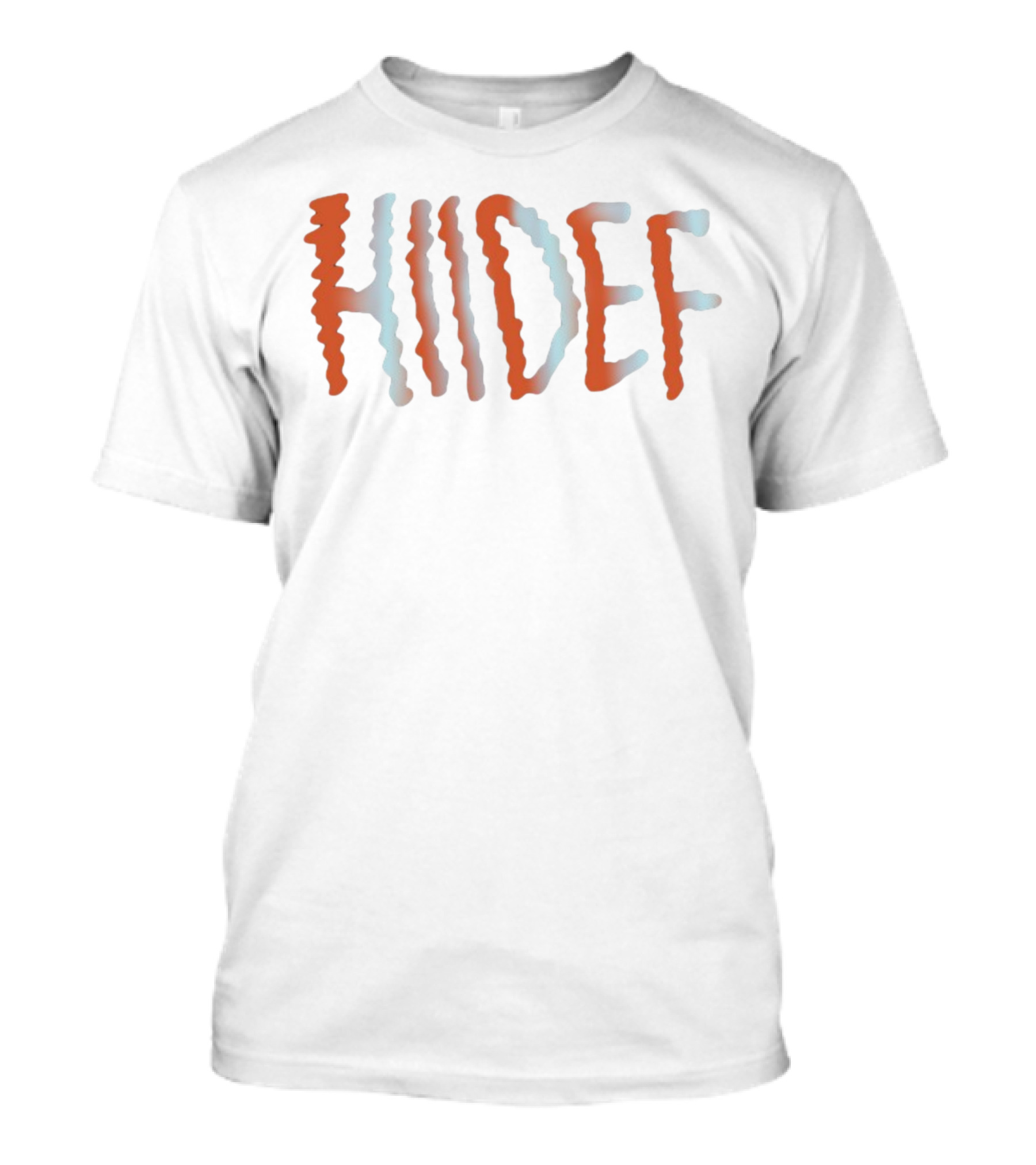 Hiidef Wavy Gradient Text T-Shirt