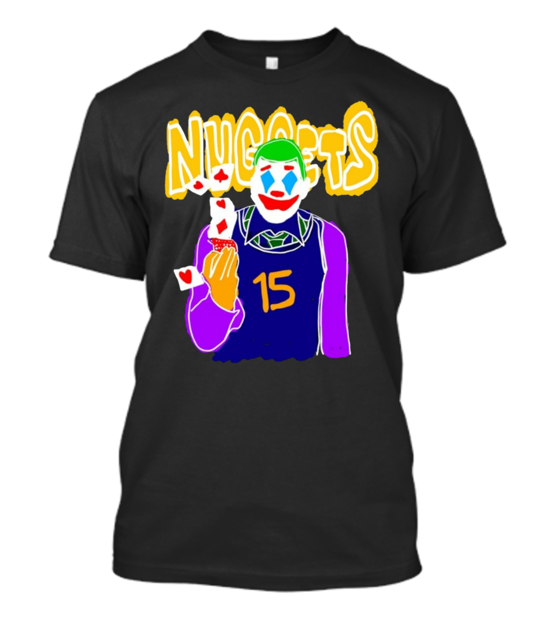 Nuggets 15 Courtside Exclusive Denver Joker Cards T-Shirt