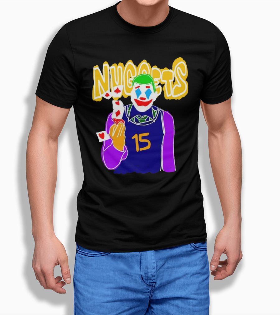 Nuggets 15 Courtside Exclusive Denver Joker Cards T-Shirt