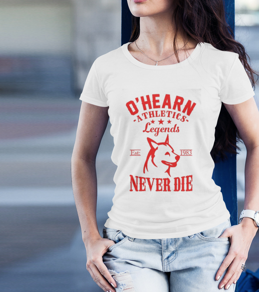 O'hearn Athletics Legends Never Die Est 1983 Dog T-Shirt