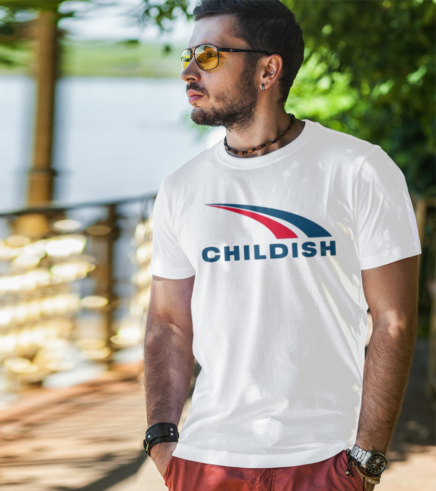 Childish Turbo Red Blue Twist T-Shirt