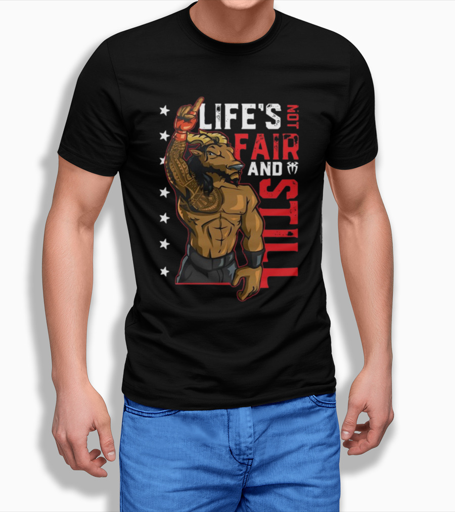 LIFE'S NOT FAIR AND STILL Taurus Tribal Warrior With Stars T-Shirt