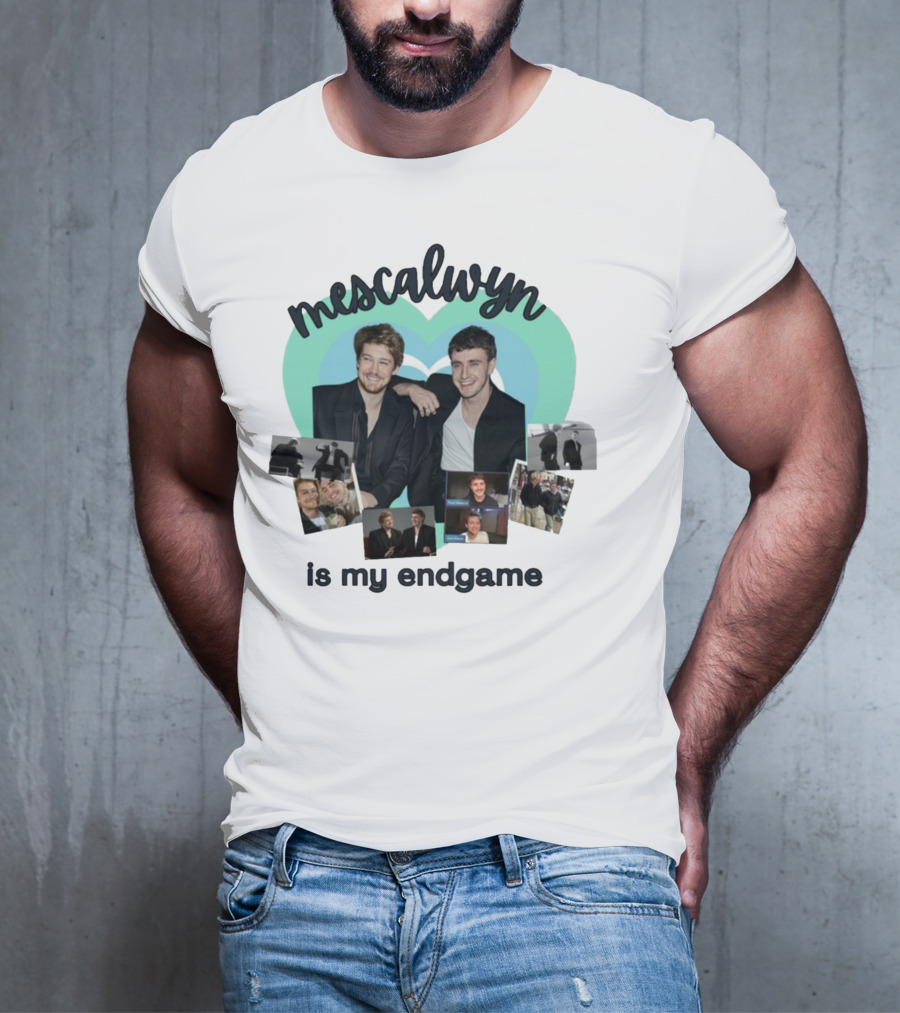 Mescalwyn Is My Endgame Heart Collage With Friends And Candid Moments T-Shirt