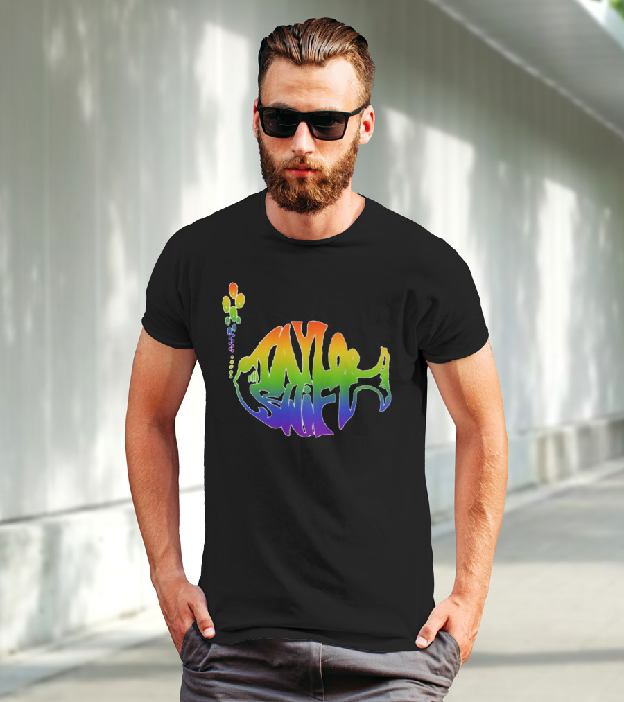 Taylor Swift Phish Logo Rainbow Bubbles T-Shirt