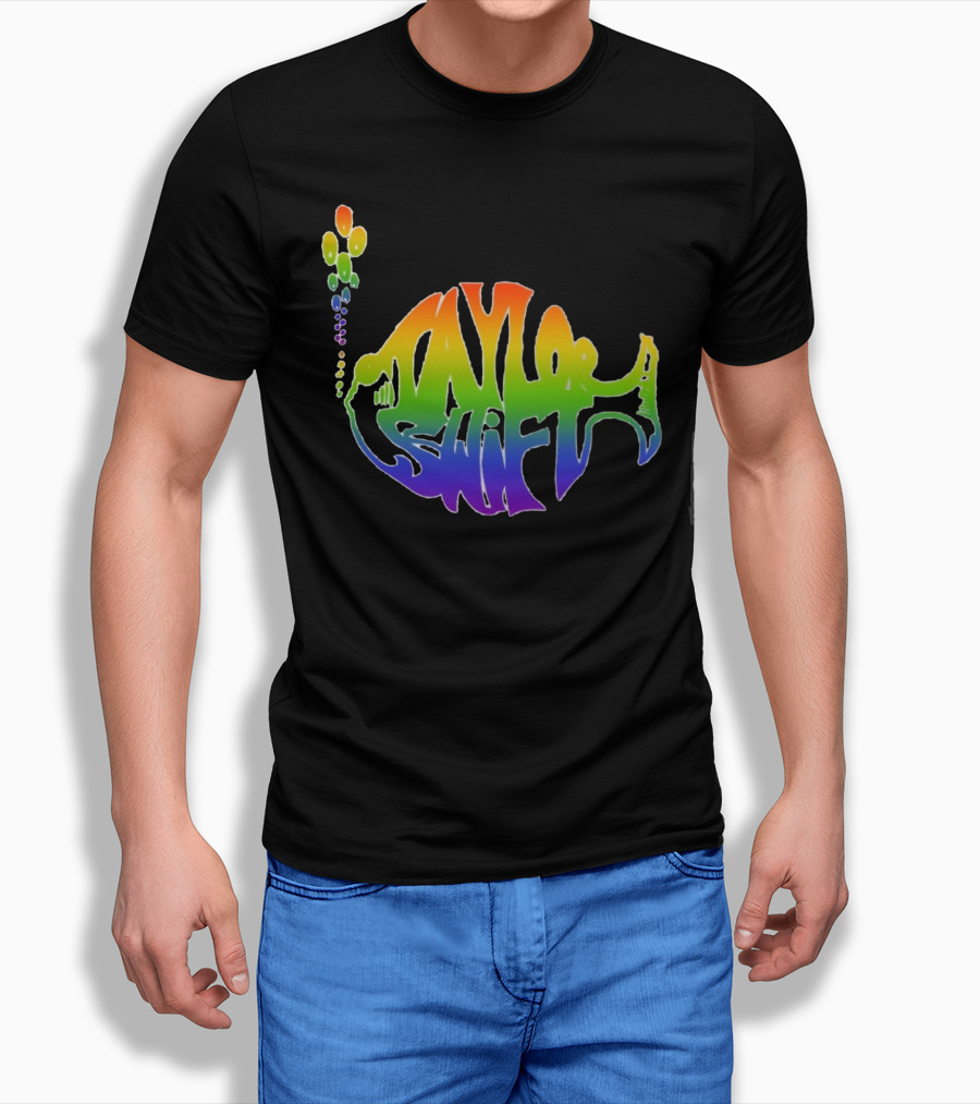 Taylor Swift Phish Logo Rainbow Bubbles T-Shirt