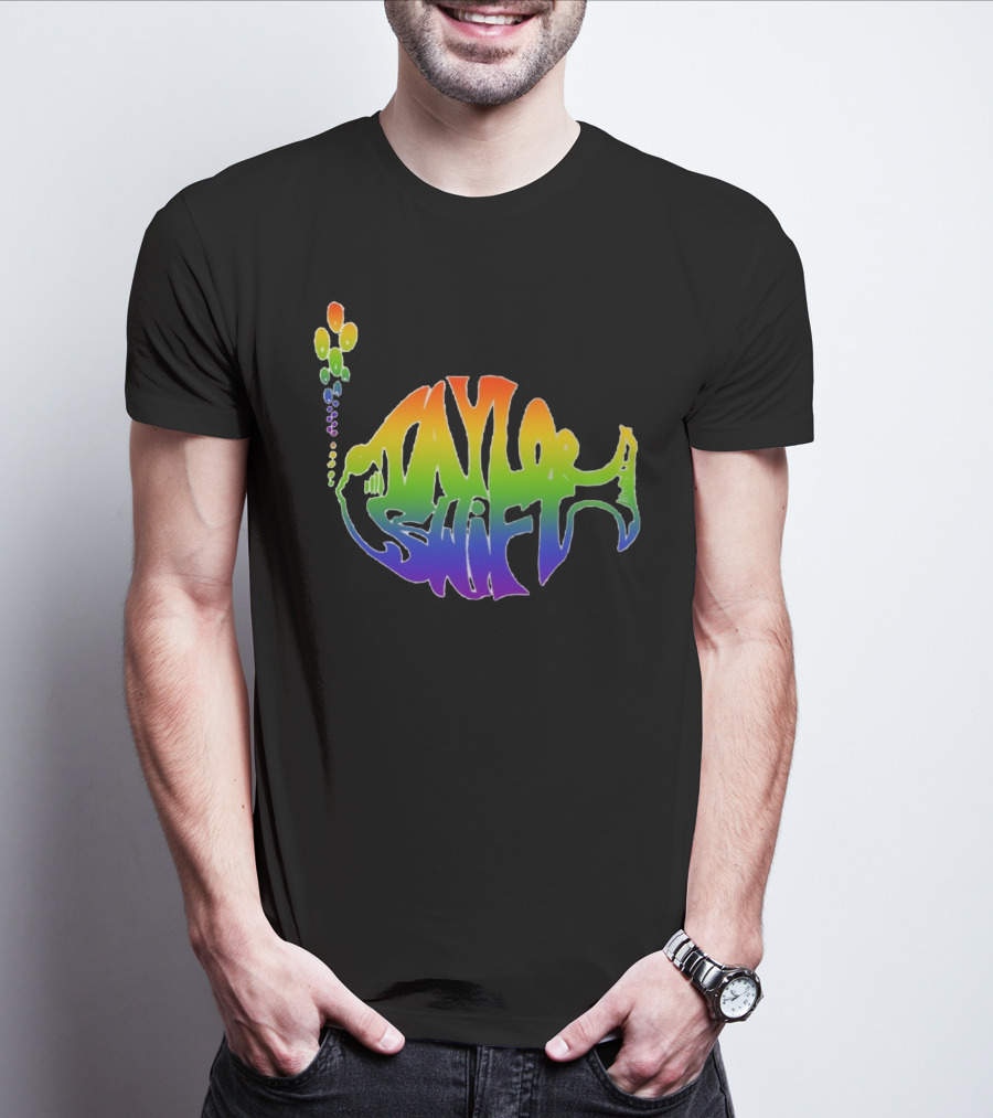 Taylor Swift Phish Logo Rainbow Bubbles T-Shirt