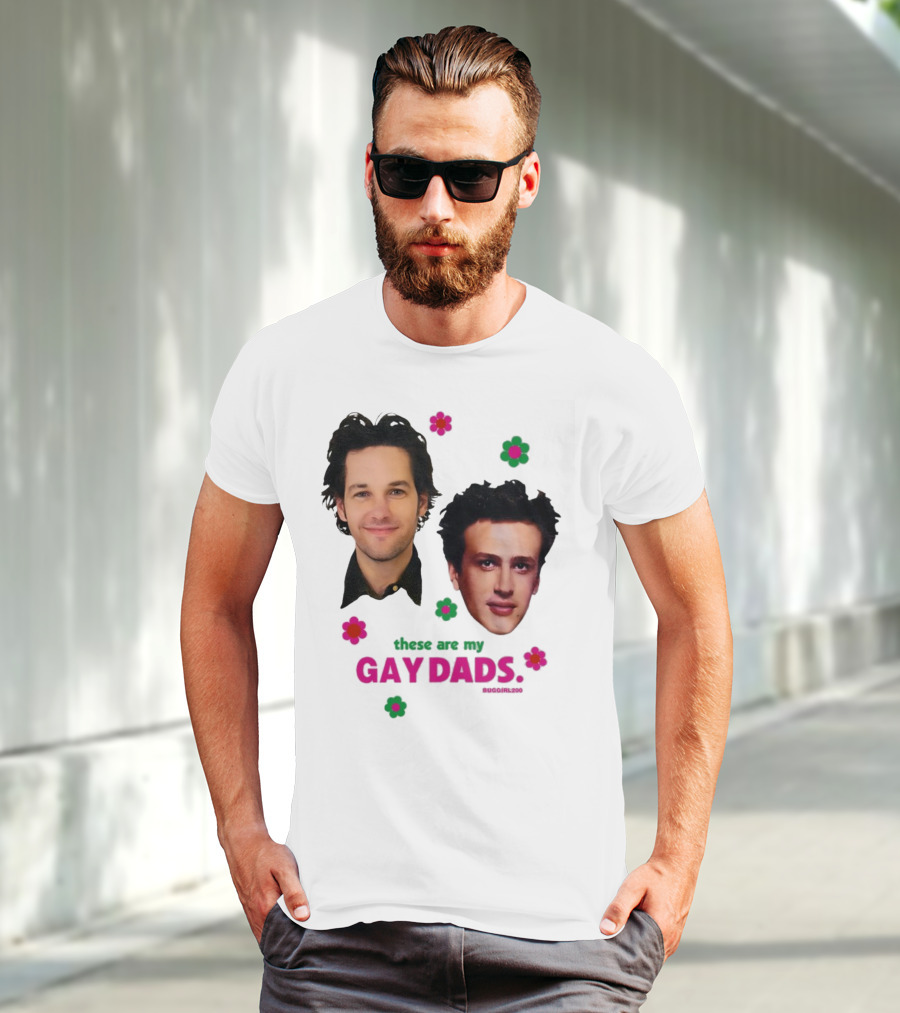 These Are My Gay Dads Flowers Nuggclub 420 T-Shirt