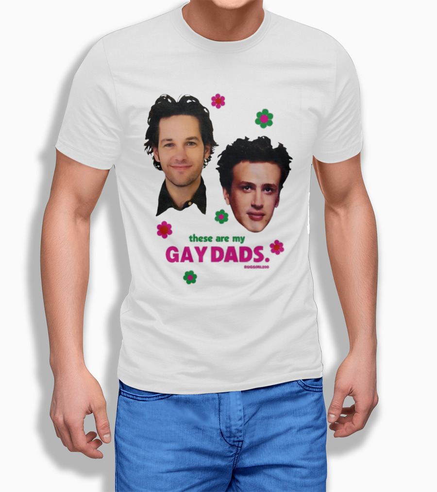 These Are My Gay Dads Flowers Nuggclub 420 T-Shirt