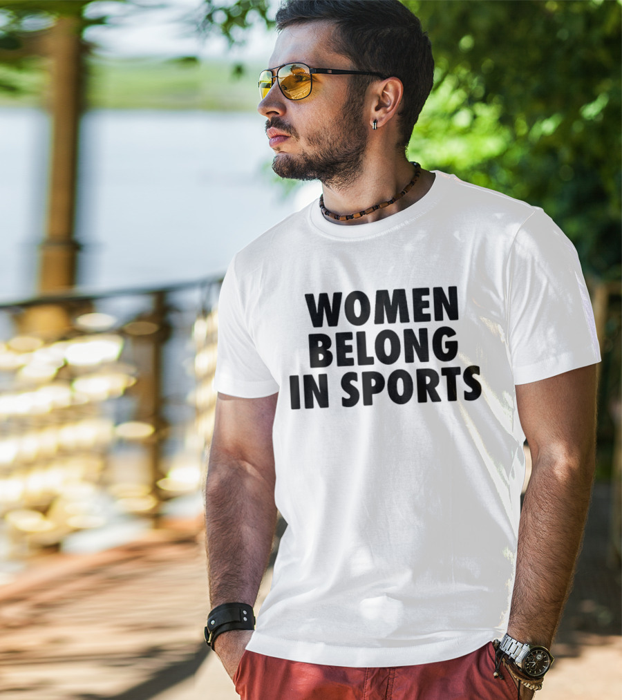 Jomboy Media Women Belong In Sports Empowerment Message T-Shirt