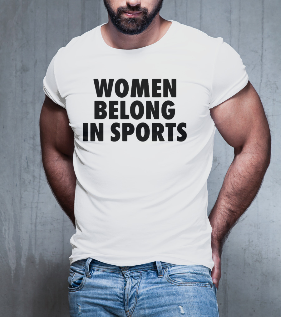 Jomboy Media Women Belong In Sports Empowerment Message T-Shirt