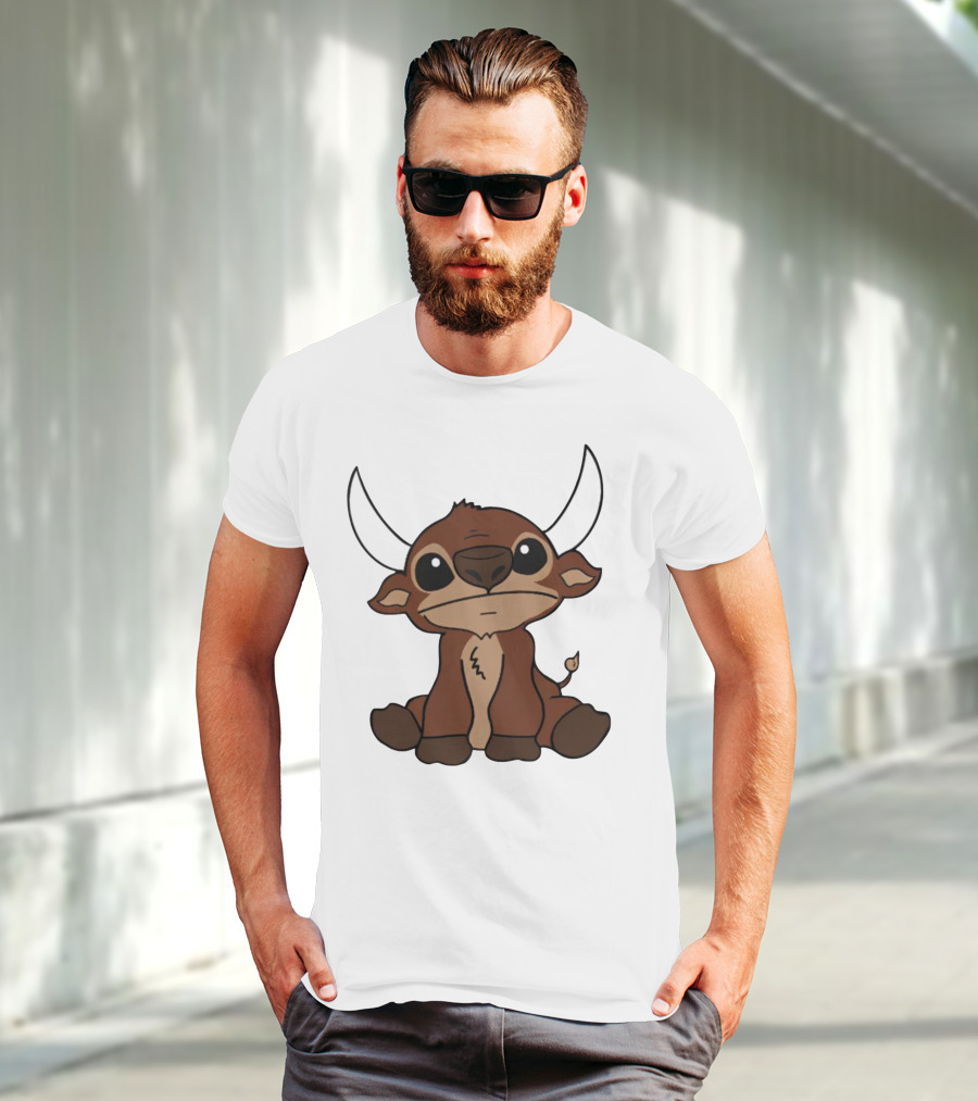 26Shirts Stitch Buffalo Cute Cartoon Buffalo Image T-Shirt