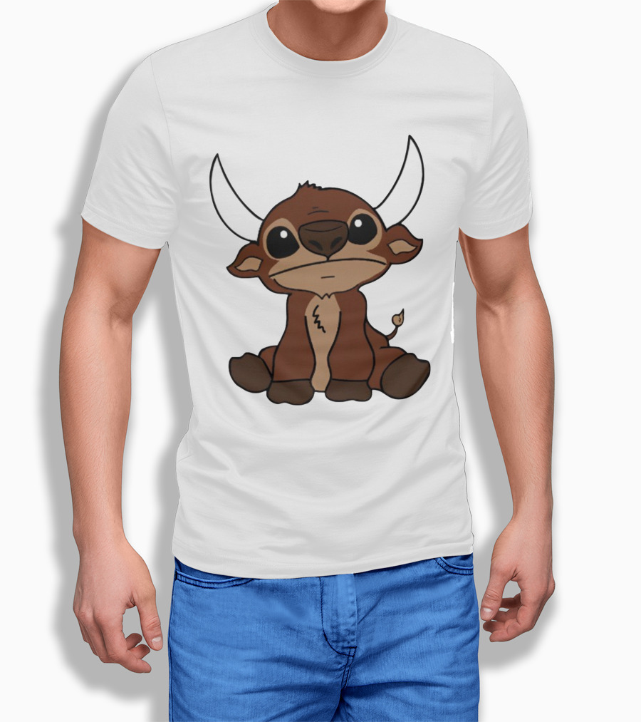 26Shirts Stitch Buffalo Cute Cartoon Buffalo Image T-Shirt