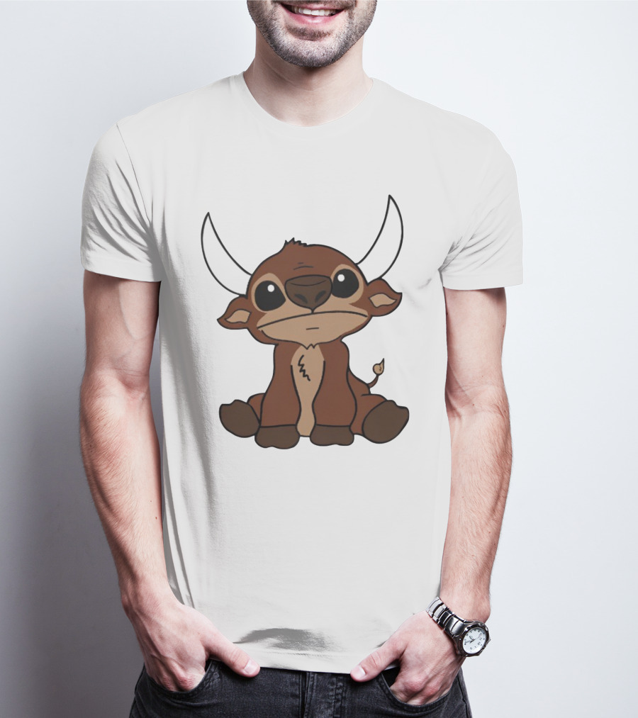 26Shirts Stitch Buffalo Cute Cartoon Buffalo Image T-Shirt