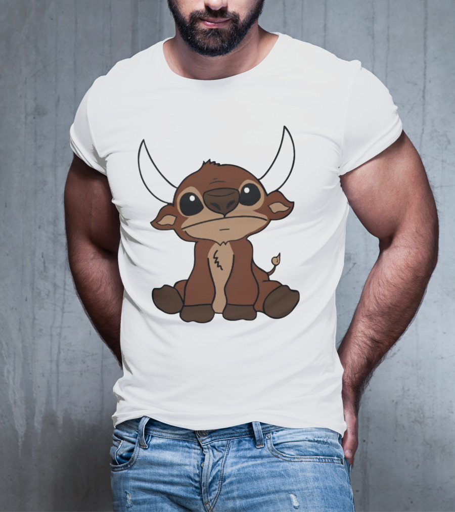 26Shirts Stitch Buffalo Cute Cartoon Buffalo Image T-Shirt