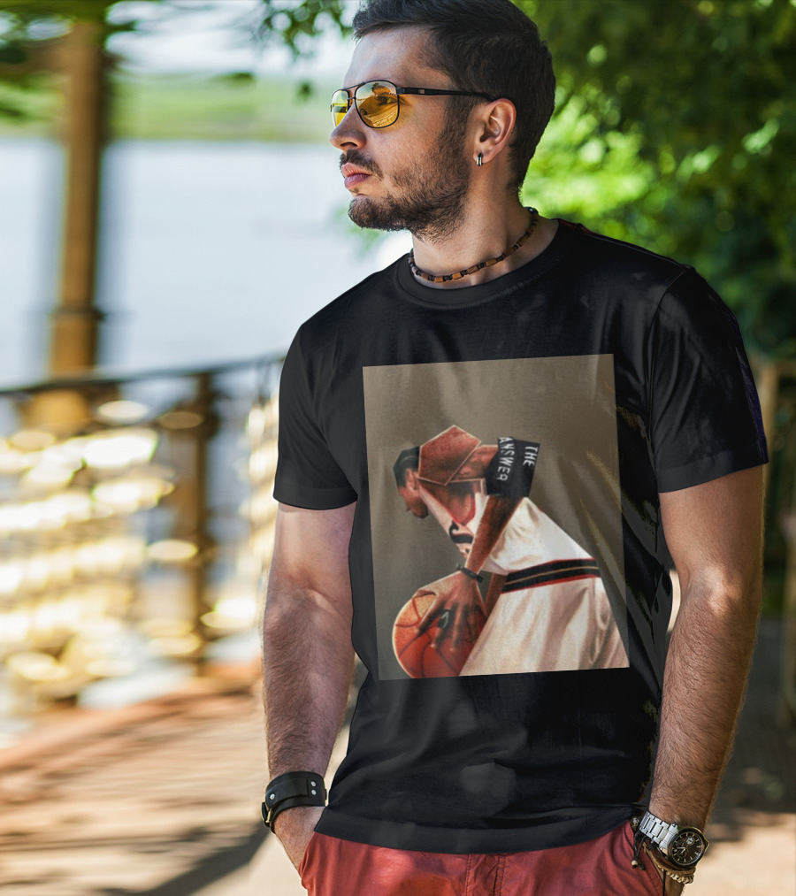 The Answer Allen Iverson Abstract Basketball T-Shirt