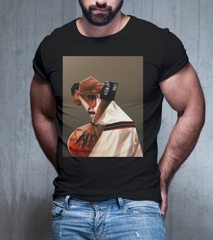 The Answer Allen Iverson Abstract Basketball T-Shirt