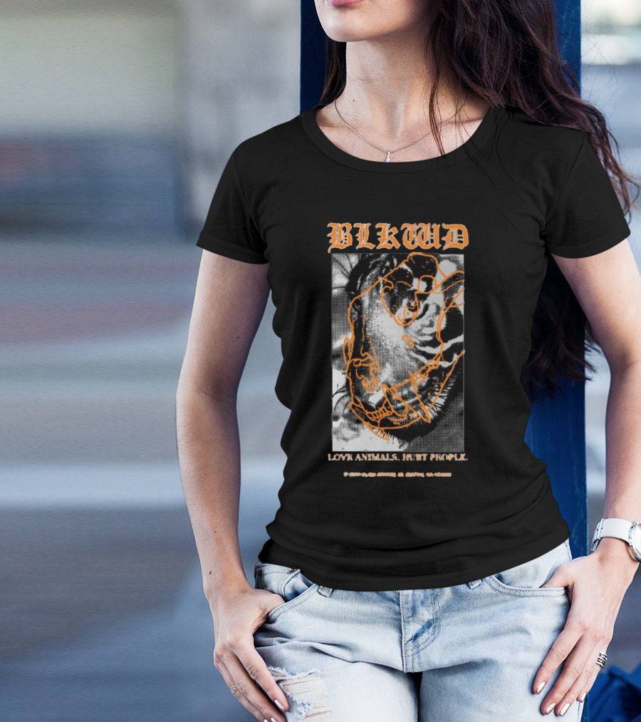 BLKWD Love Animals Hurt People Tiger T-Shirt