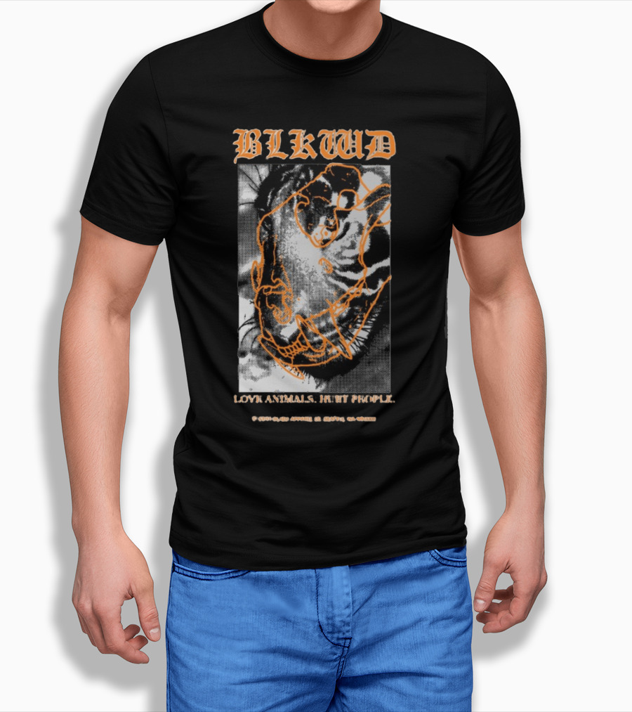 BLKWD Love Animals Hurt People Tiger T-Shirt