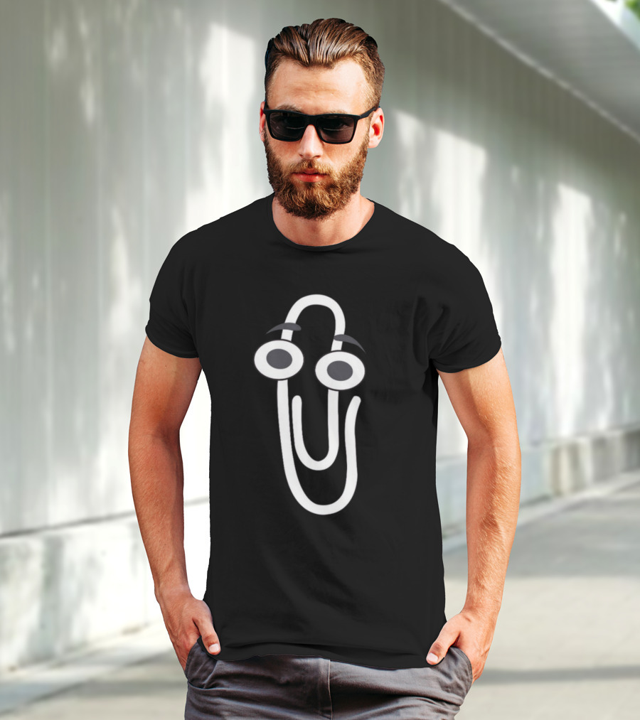 Rip Clippy Microsoft Office Assistant Icon Retro Nostalgia T-Shirt