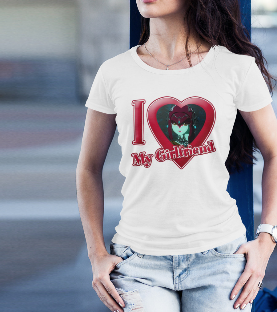 The Legend Of Zelda I Love My Girlfriend Mipha Heart T-Shirt