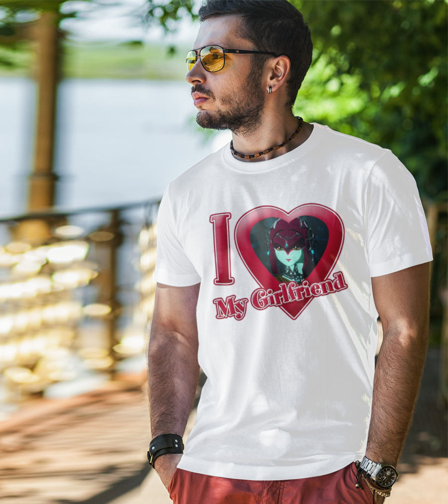 The Legend Of Zelda I Love My Girlfriend Mipha Heart T-Shirt