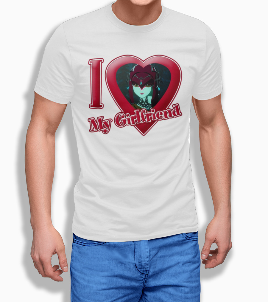 The Legend Of Zelda I Love My Girlfriend Mipha Heart T-Shirt