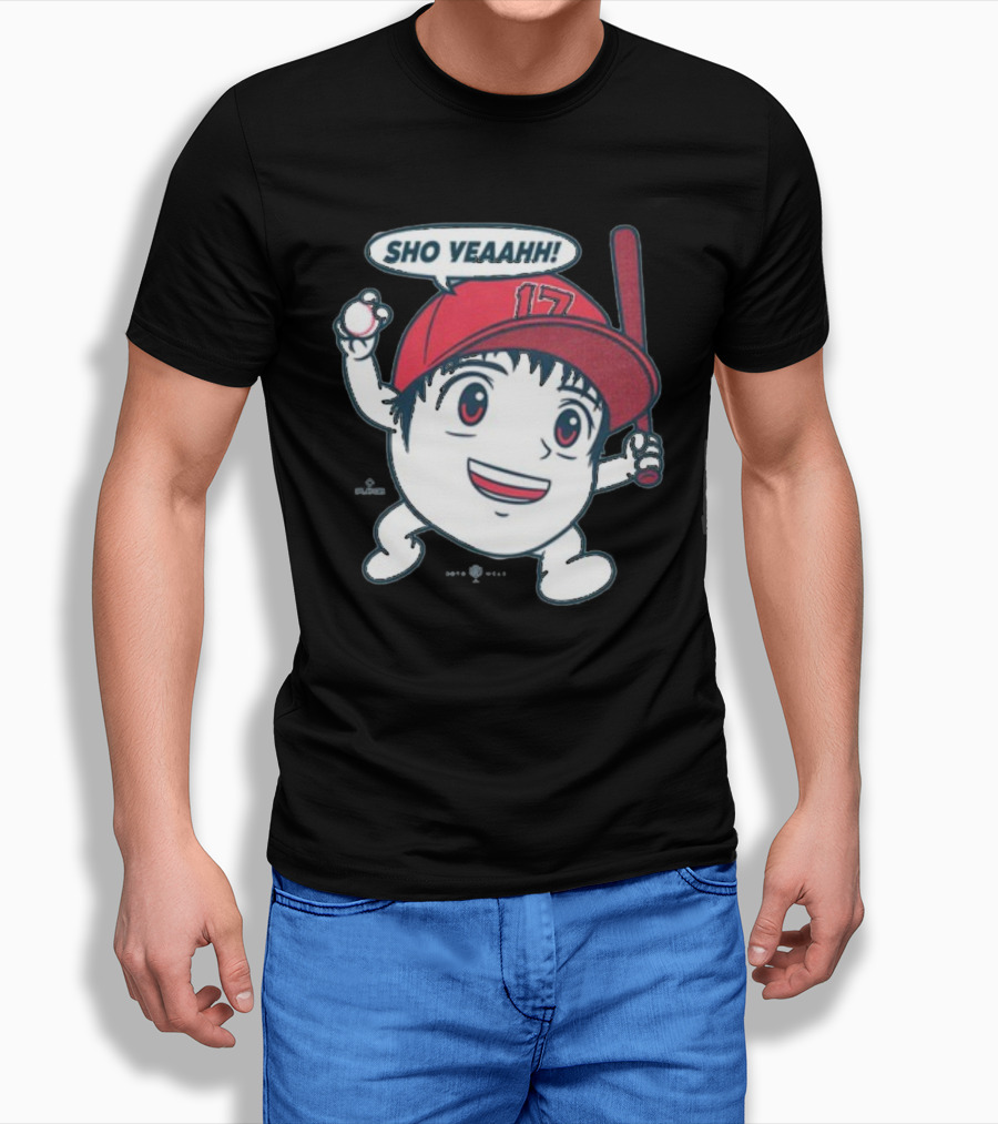 Sho Yeaahh Baseball Character 17 Red Cap Batting Pose T-Shirt