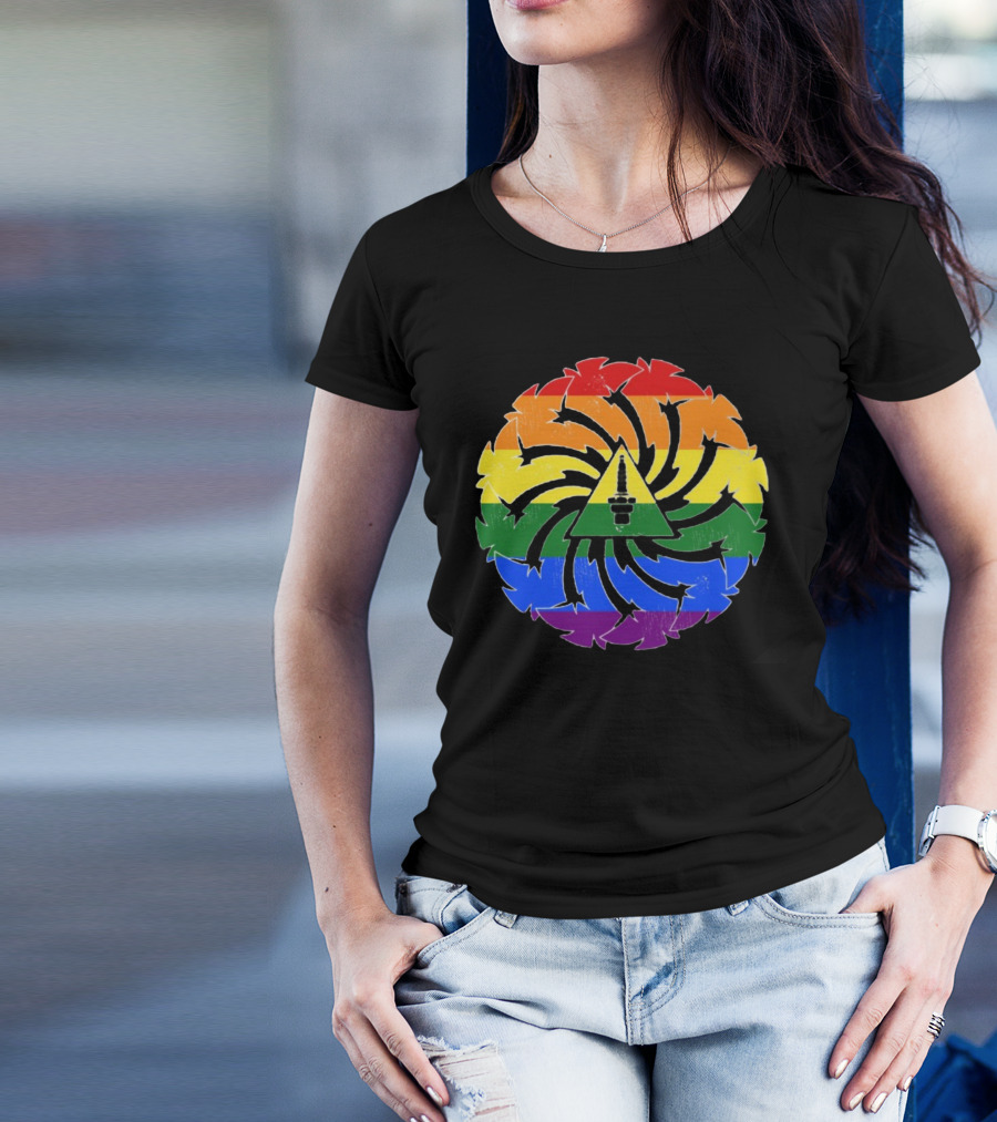 Soundgarden Spiral Pride Logo Rainbow Colors T-Shirt