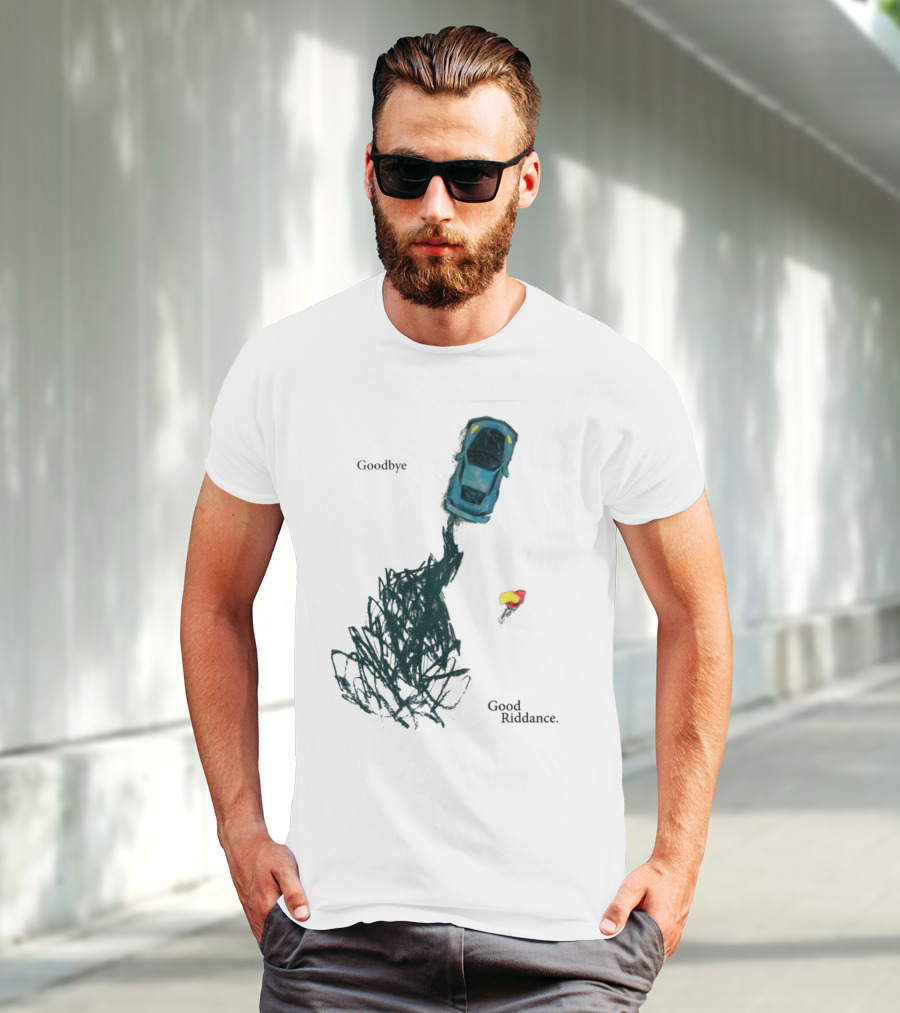 Goodbye Good Riddance Burnout Car Flame Green Day T-Shirt