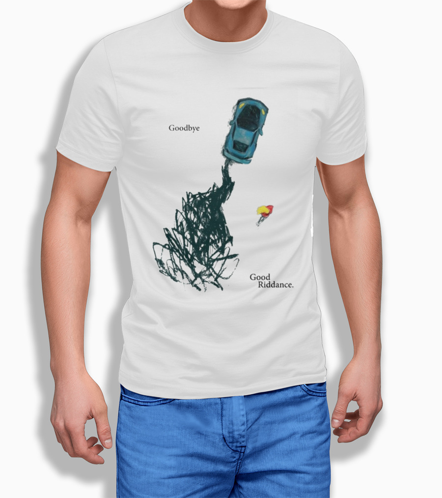 Goodbye Good Riddance Burnout Car Flame Green Day T-Shirt