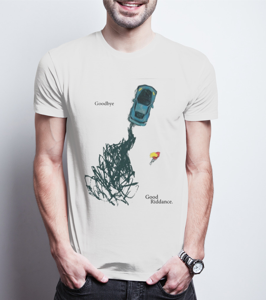 Goodbye Good Riddance Burnout Car Flame Green Day T-Shirt