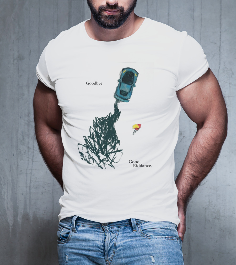 Goodbye Good Riddance Burnout Car Flame Green Day T-Shirt