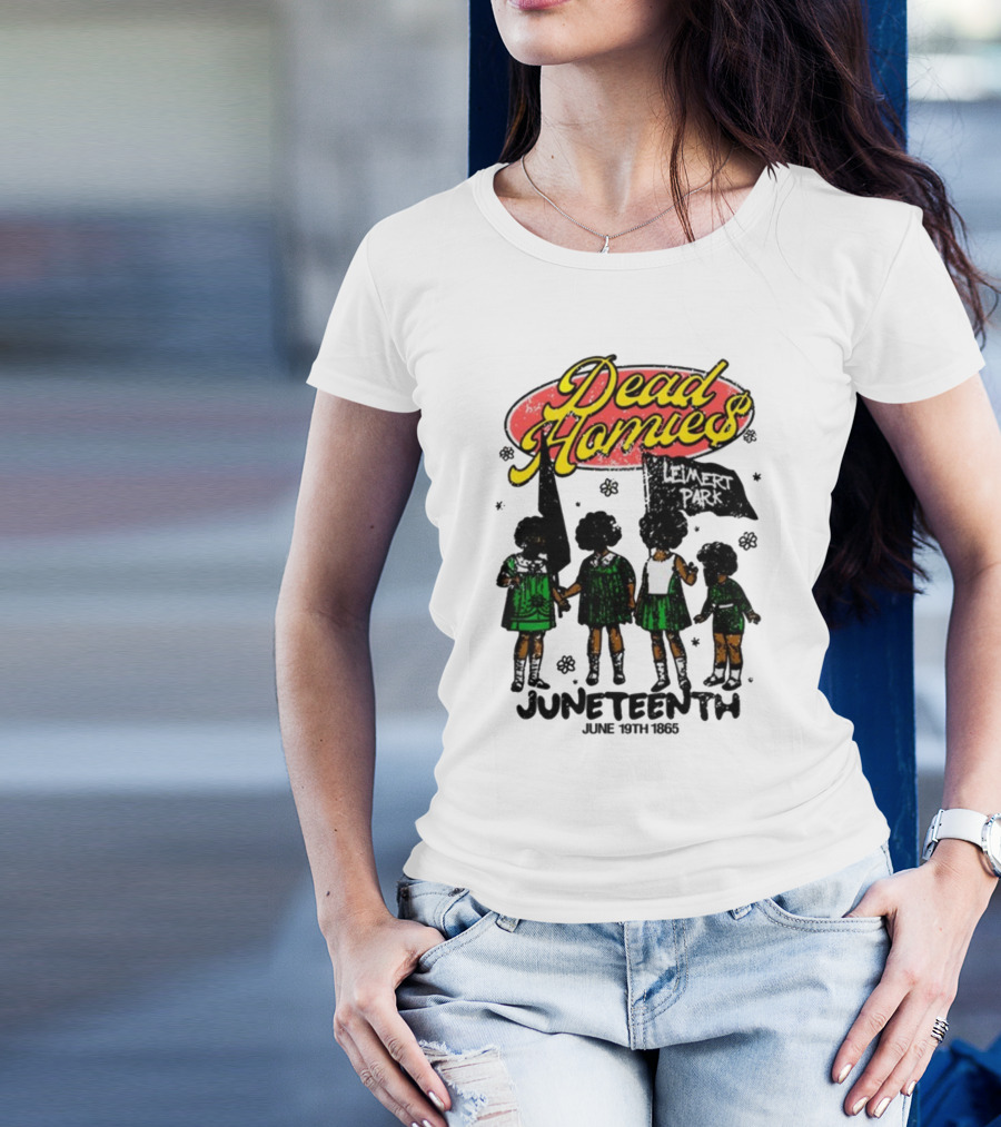Dead Homies Leimert Park Juneteenth June 19th 1865 T-Shirt