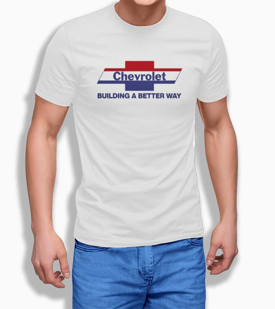 Chevrolet Building A Better Way Classic Bowtie Red White And Blue T-Shirt