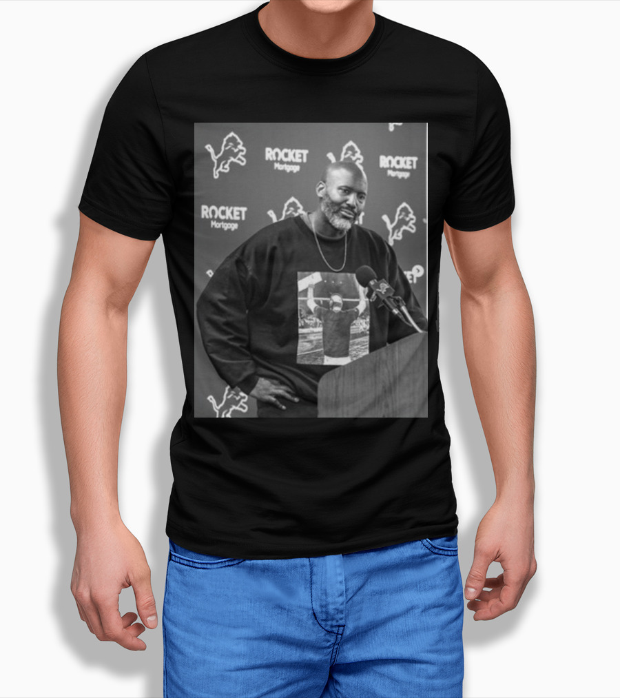 Lions Dan Campbell Rocket Mortgage Press Conference T-Shirt