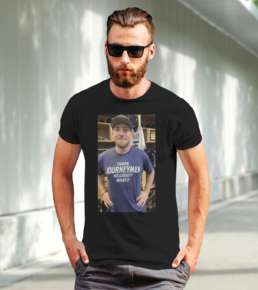 Tampa Journeymen Hellooo What Baseball Locker Room T-Shirt