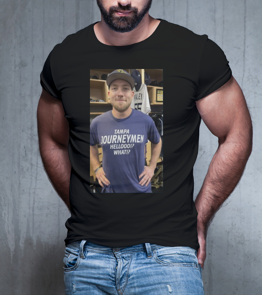 Tampa Journeymen Hellooo What Baseball Locker Room T-Shirt