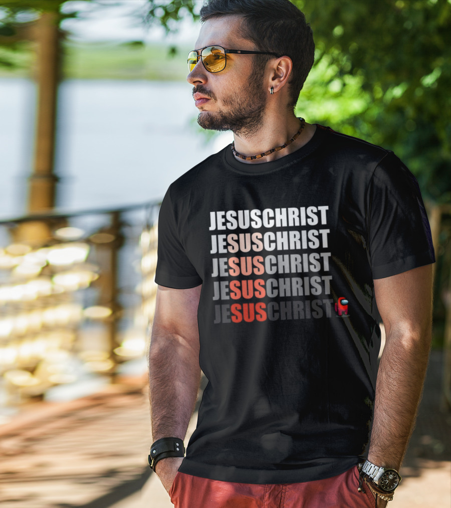 Jesus Christ Sus Among Us Meme T-Shirt