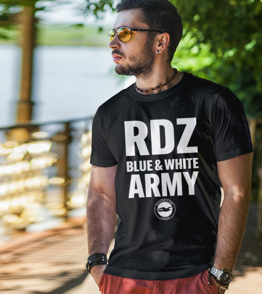 RDZ Blue And White Army Brighton And Hove Albion T-Shirt
