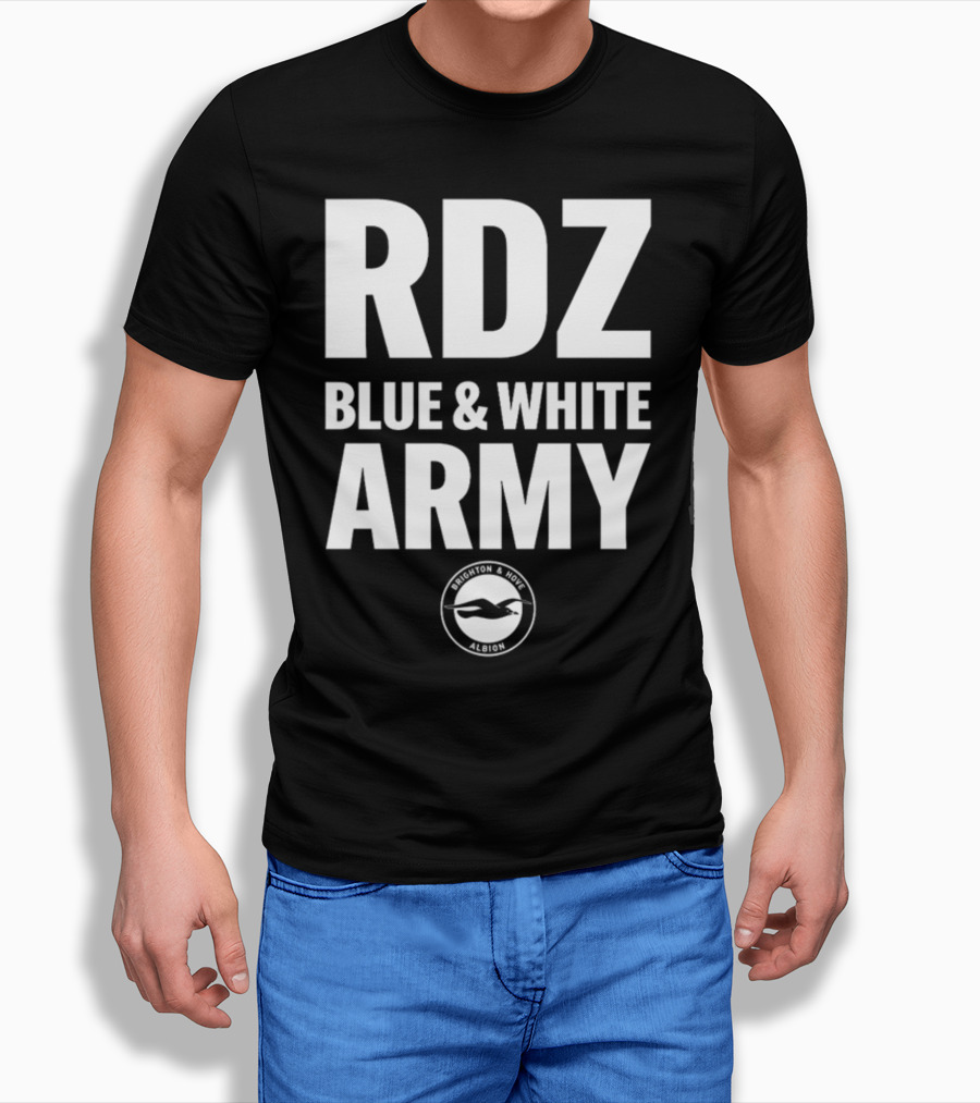 RDZ Blue And White Army Brighton And Hove Albion T-Shirt