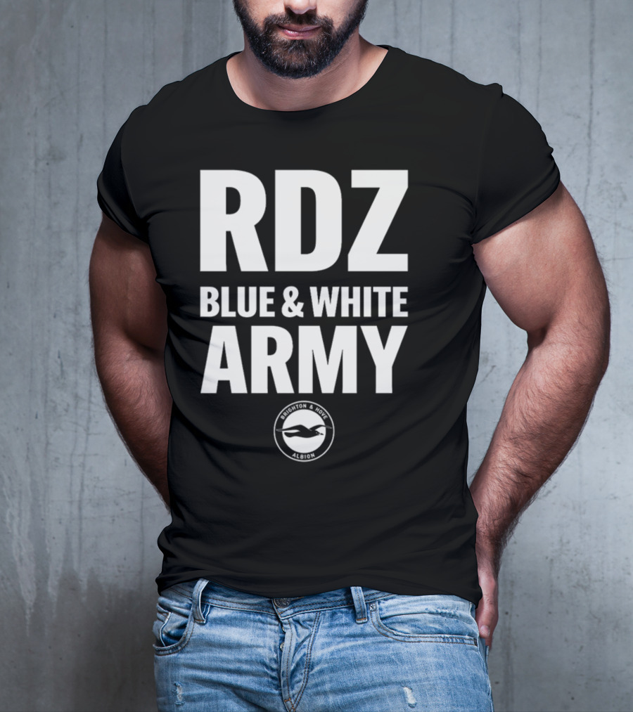 RDZ Blue And White Army Brighton And Hove Albion T-Shirt