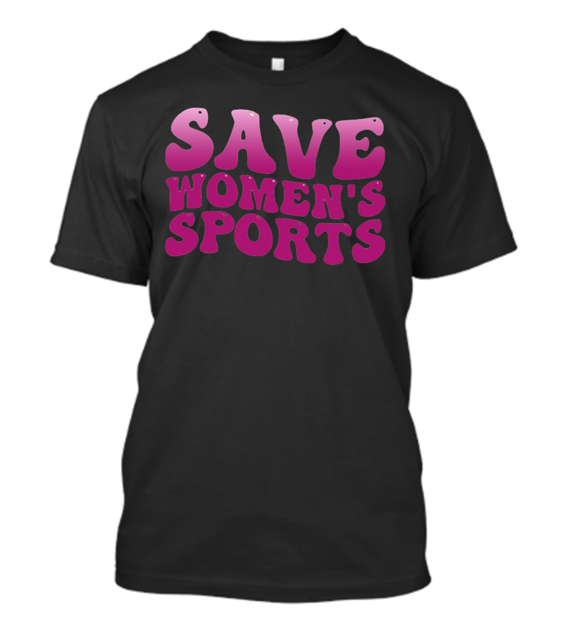 Save Women's Sports 70s Vintage Bold Pink T-Shirt