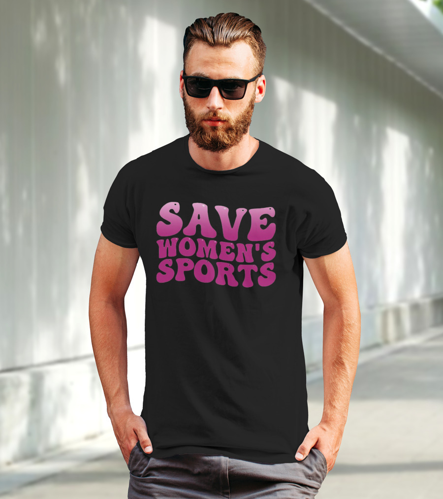 Save Women's Sports 70s Vintage Bold Pink T-Shirt
